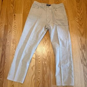 Beige corduroy Straight-Leg Pants